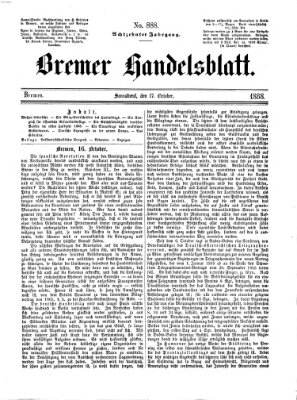 Bremer Handelsblatt Samstag 17. Oktober 1868