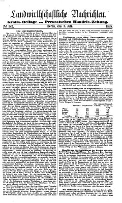 Preußische Handelszeitung Freitag 3. Juli 1868