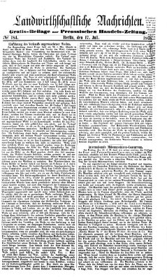 Preußische Handelszeitung Freitag 17. Juli 1868