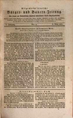 Allgemeine deutsche Bürger- und Bauern-Zeitung (Bauern-Zeitung aus Frauendorf) Sonntag 6. März 1831