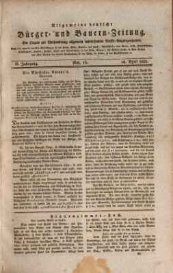 Allgemeine deutsche Bürger- und Bauern-Zeitung (Bauern-Zeitung aus Frauendorf)