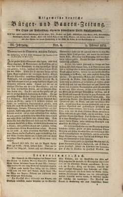 Allgemeine deutsche Bürger- und Bauern-Zeitung (Bauern-Zeitung aus Frauendorf) Samstag 9. Februar 1833