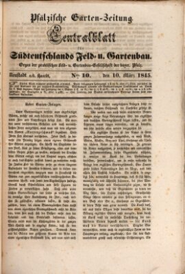 Pfälzische Garten-Zeitung