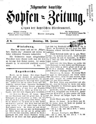 Allgemeine bayrische Hopfen-Zeitung (Allgemeine Hopfen-Zeitung) Sonntag 31. Januar 1864