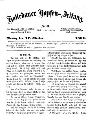 Allgemeine Hopfen-Zeitung Montag 17. Oktober 1864