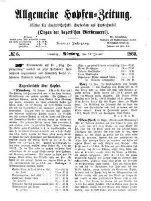 Allgemeine Hopfen-Zeitung Samstag 16. Januar 1869