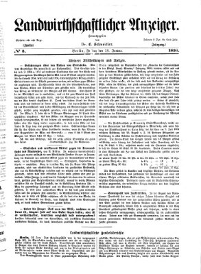 Landwirthschaftliche Zeitung für Nord- und Mittel-Deutschland Freitag 18. Januar 1856