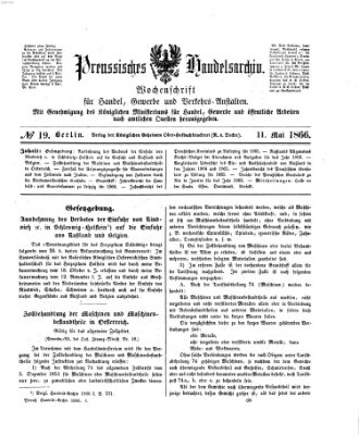 Preußisches Handels-Archiv