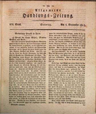 Allgemeine Handlungs-Zeitung Sonntag 5. September 1813