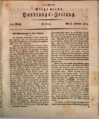 Allgemeine Handlungs-Zeitung Freitag 8. Oktober 1813