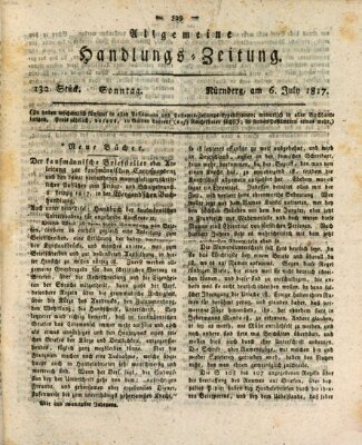 Allgemeine Handlungs-Zeitung Sonntag 6. Juli 1817