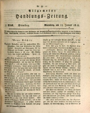 Allgemeine Handlungs-Zeitung Dienstag 13. Januar 1818