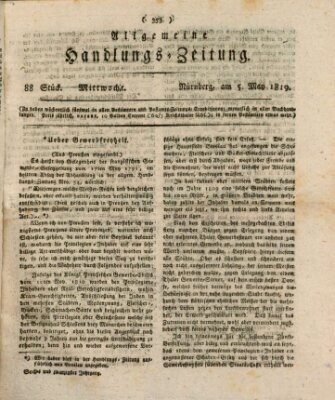Allgemeine Handlungs-Zeitung Mittwoch 5. Mai 1819