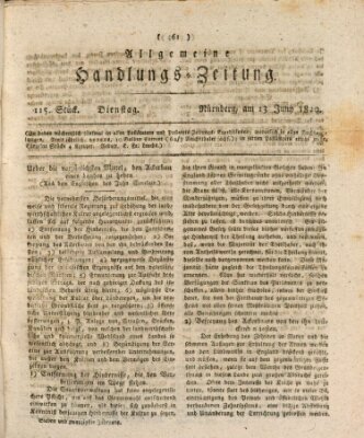 Allgemeine Handlungs-Zeitung Dienstag 13. Juni 1820
