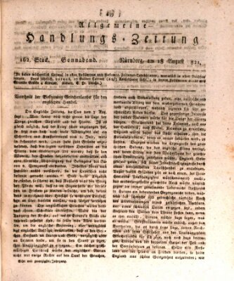 Allgemeine Handlungs-Zeitung Samstag 18. August 1821