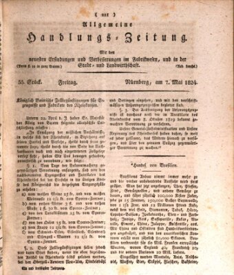Allgemeine Handlungs-Zeitung Freitag 7. Mai 1824