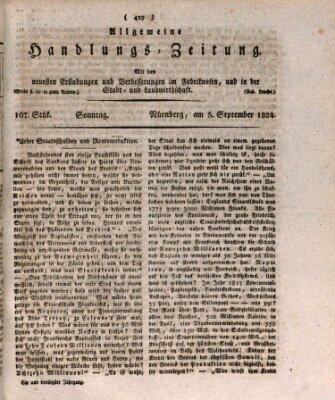 Allgemeine Handlungs-Zeitung Sonntag 5. September 1824