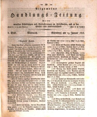 Allgemeine Handlungs-Zeitung Mittwoch 19. Januar 1825