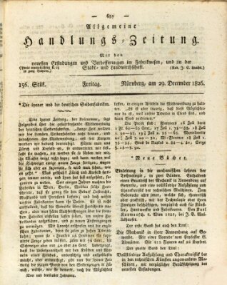 Allgemeine Handlungs-Zeitung Freitag 29. Dezember 1826