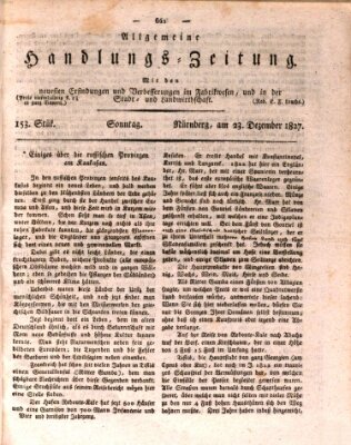 Allgemeine Handlungs-Zeitung Sonntag 23. Dezember 1827