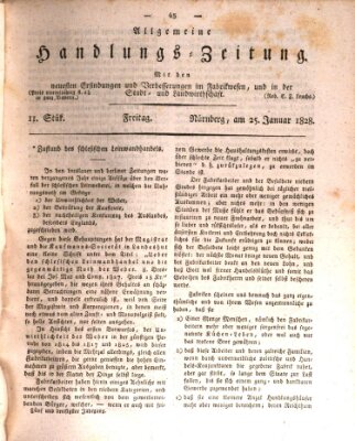 Allgemeine Handlungs-Zeitung Freitag 25. Januar 1828
