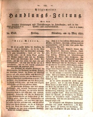 Allgemeine Handlungs-Zeitung Freitag 19. März 1830