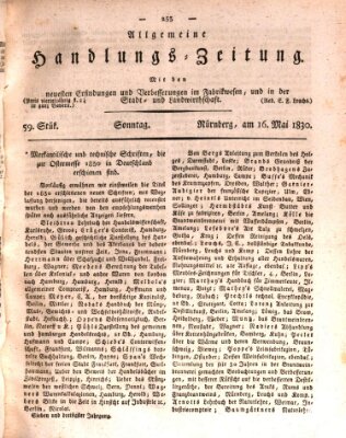 Allgemeine Handlungs-Zeitung Sonntag 16. Mai 1830