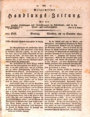Allgemeine Handlungs-Zeitung Sonntag 19. Dezember 1830