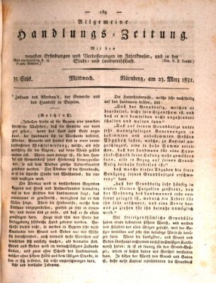 Allgemeine Handlungs-Zeitung Mittwoch 23. März 1831