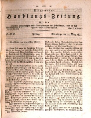 Allgemeine Handlungs-Zeitung Freitag 25. März 1831