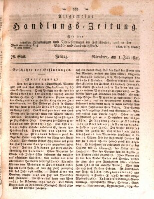 Allgemeine Handlungs-Zeitung Freitag 1. Juli 1831