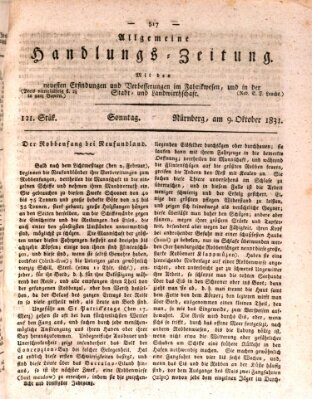 Allgemeine Handlungs-Zeitung Sonntag 9. Oktober 1831