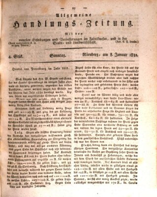 Allgemeine Handlungs-Zeitung Sonntag 8. Januar 1832