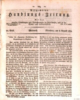Allgemeine Handlungs-Zeitung Mittwoch 8. August 1832