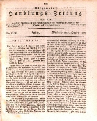 Allgemeine Handlungs-Zeitung Freitag 5. Oktober 1832