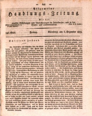 Allgemeine Handlungs-Zeitung Freitag 6. Dezember 1833