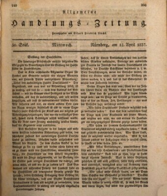 Allgemeine Handlungs-Zeitung Mittwoch 12. April 1837