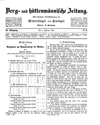 Berg- und hüttenmännische Zeitung