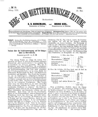 Berg- und hüttenmännische Zeitung Mittwoch 21. Mai 1862