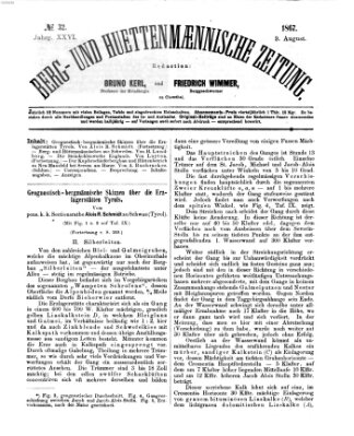 Berg- und hüttenmännische Zeitung Freitag 9. August 1867