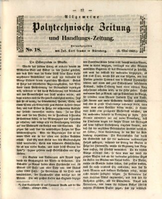 Allgemeine polytechnische Zeitung und Handlungs-Zeitung (Allgemeine Handlungs-Zeitung) Donnerstag 4. Mai 1848