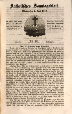 Katholisches Sonntagsblatt Sonntag 2. Juni 1850