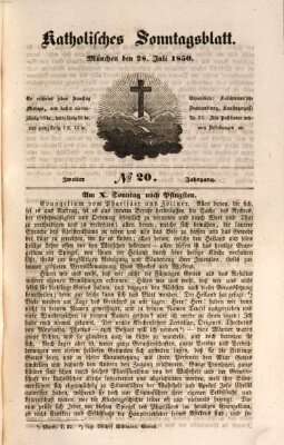 Katholisches Sonntagsblatt Sonntag 28. Juli 1850