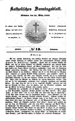 Katholisches Sonntagsblatt Sonntag 27. März 1853
