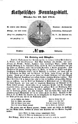 Katholisches Sonntagsblatt Sonntag 16. Juli 1854