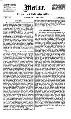Merkur Mittwoch 8. April 1868