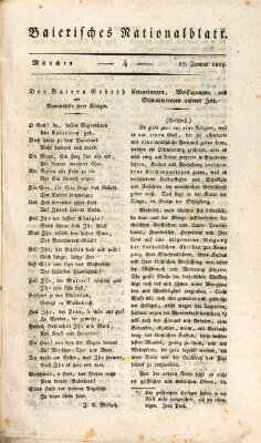 Baierisches National-Blatt Mittwoch 27. Januar 1819