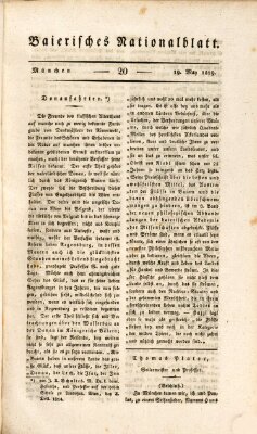 Baierisches National-Blatt Mittwoch 19. Mai 1819