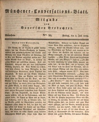 Münchener Conversations-Blatt (Bayer'scher Beobachter) Freitag 3. Juli 1829