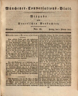 Münchener Conversations-Blatt (Bayer'scher Beobachter) Freitag 5. Februar 1830